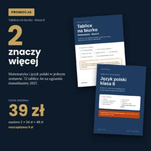 Zestaw matematyka + polski klasa 8